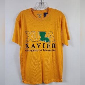 Xavier University of Louisiana Crewneck Yellow Graphic T-Shirt, sz MD